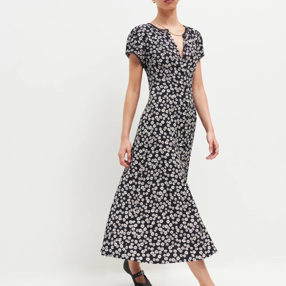 Reformation Raelynn Midi Dress in Melanie (Daisy floral) 6
